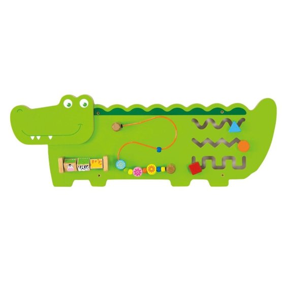 Educational toy on the wall - Crocodile