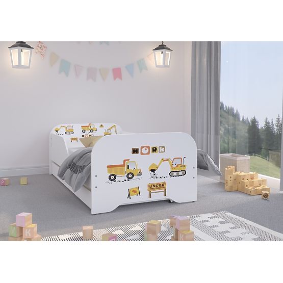 Children's Bed MIKI 160 x 80 cm - Construction Site