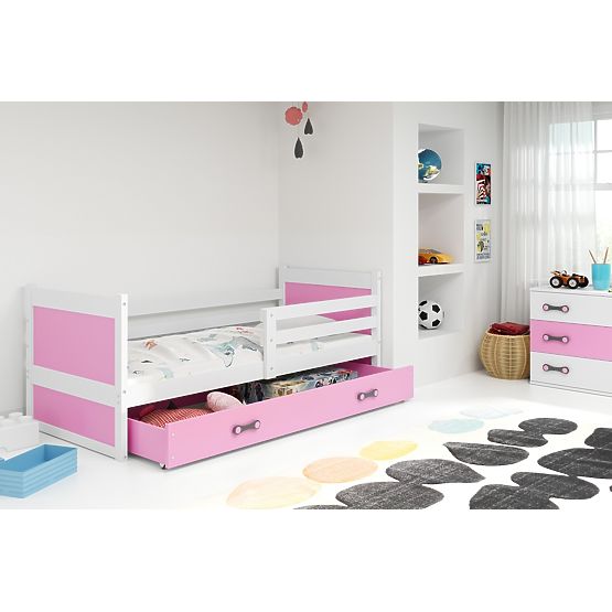 Children's Bed Rocky - White and Pink