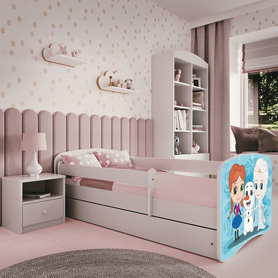 Children's Bed with Guardrail - Frozen 2