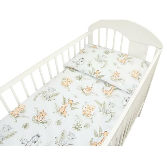 Bedding for the Jungle crib - white