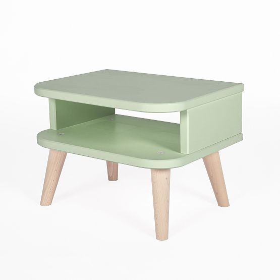 NELL Bedside Table - Pastel Green