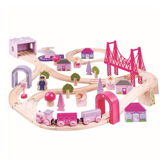 Bigjigs Rail Big wooden princess train track