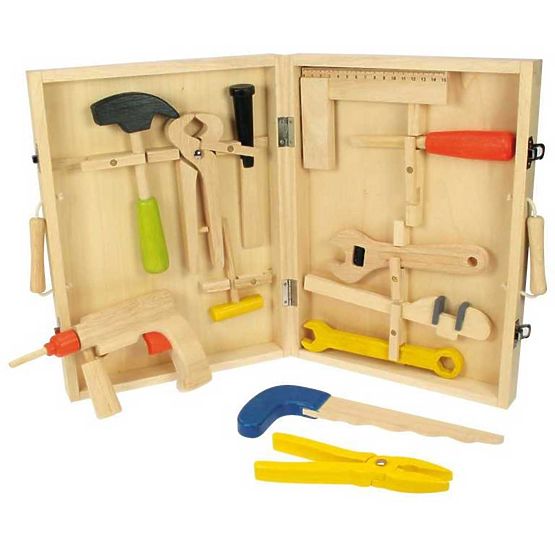 Bigjigs Toys Wooden Tool Case