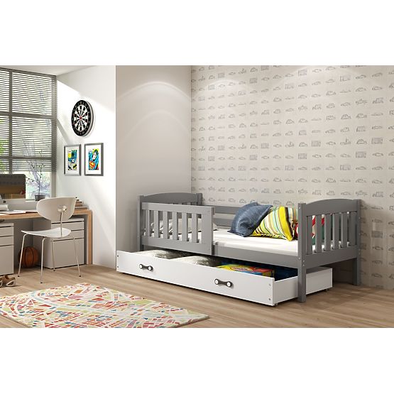 Children bed Exclusive grey - white detail