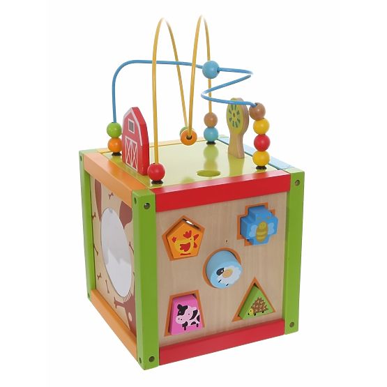 Children's Wooden Educational Cube