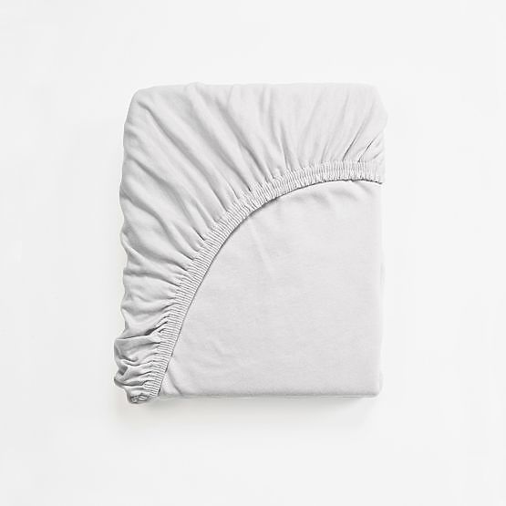 Cotton Fitted Sheet 180x90 cm - White