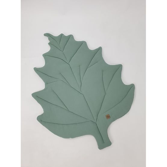 Cotton play mat Leaf - green