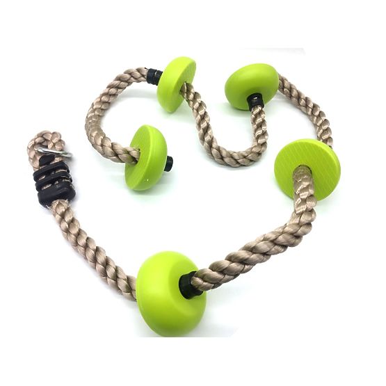 2Kids Toys Children's climbing rope with discs green