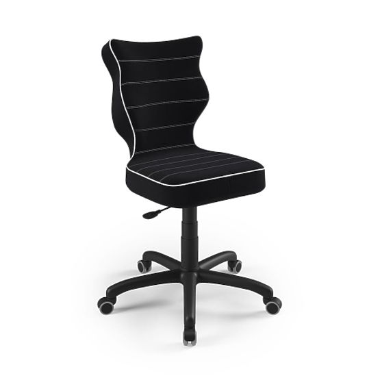 Ergonomic Desk Chair Adjusted for Height 146-176.5 cm - Black