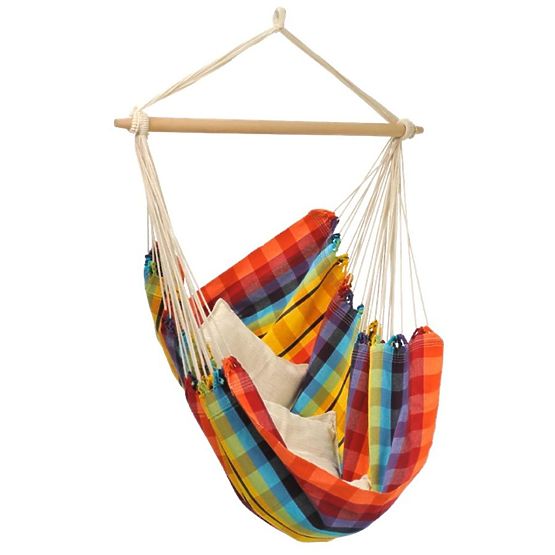 Hanging rocking chair Brasil Rainbow