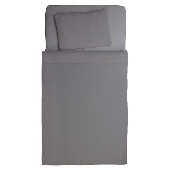 Heavens 3 Piece Muslin Bedding Set - Grey