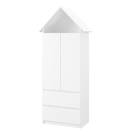 Sofie House-Shaped Wardrobe - White