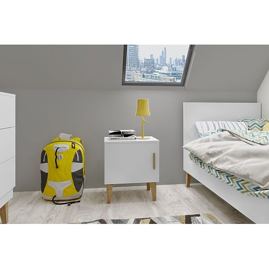 KUBI bedside table - white