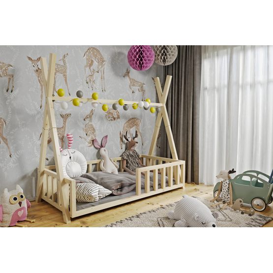 Children's wooden Tipi bed