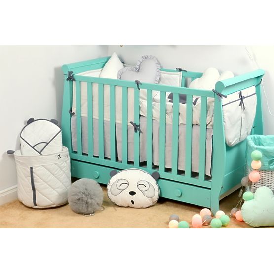 Misha Baby Cot - Mint Green