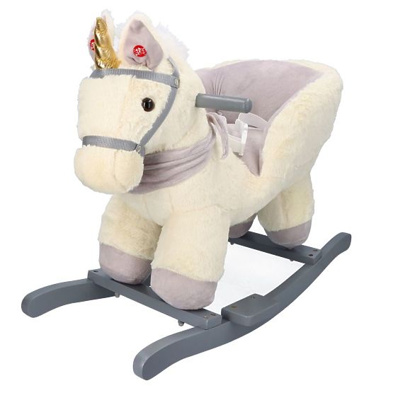 Rocking unicorn with a seat