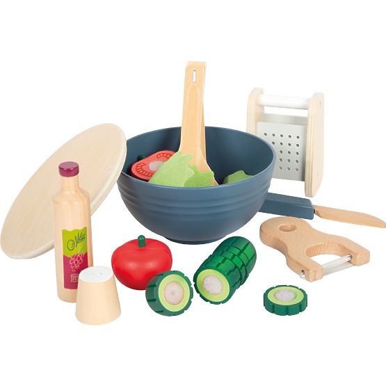 Salad Set with Cutting Vegetables Fresh