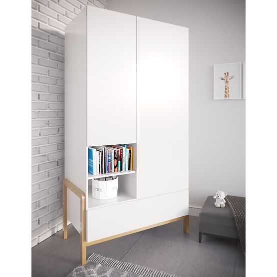 Two-Door Wardrobe Viktor - White