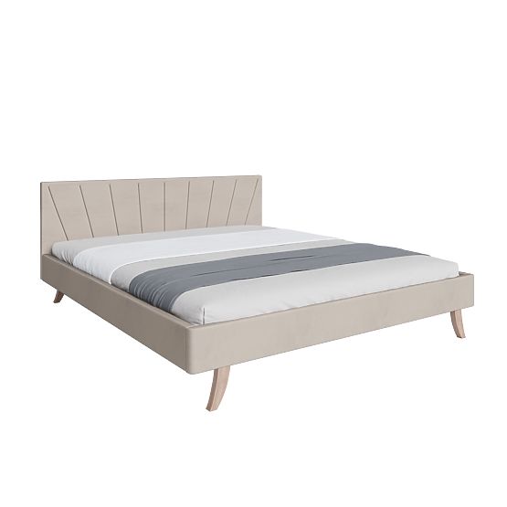 Upholstered Bed HEAVEN 120 x 200 cm - Cream