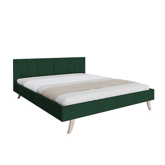 Upholstered bed HEAVEN 120 x 200 cm - Green