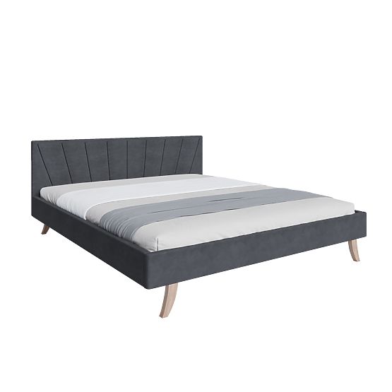 Upholstered Bed HEAVEN 140 x 200 cm - Gray