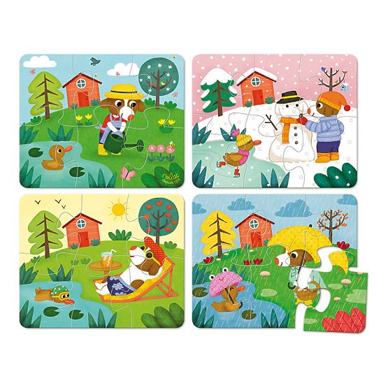 Vilac Wooden puzzle 4 seasons