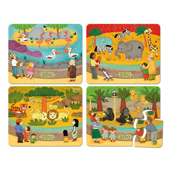 Vilac Wooden puzzle Zoo