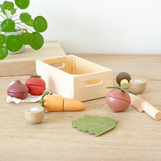 Weggie - Wooden vegetables - slicing