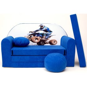 Children's Sofa Racer Blue