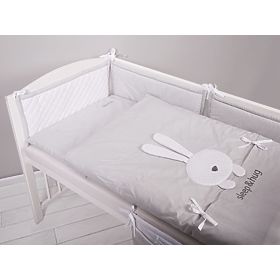 2-Piece Sleep & Hug Baby Cot Bedding Set - Grey, Modenex