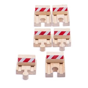 Bigjigs Rail Bumpers 6 pcs