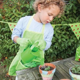 Bigjigs Toys Garden tool set in canvas bag green, Bigjigs Toys