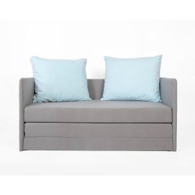 Convertible Sofa Jack - Dark Gray / Light Blue