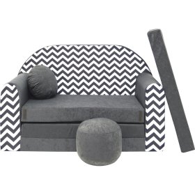 Children's Sofa Waves - Grey