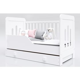 Zuza Children's Bed 140x70 cm with Daybed Side, Pietrus