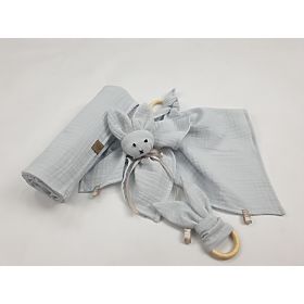 Baby muslin set - light grey, TOLO