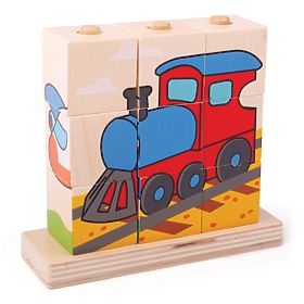 Bigjigs Baby Snap-on blocks means of transport, Bigjigs Toys