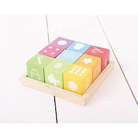 Bigjigs Baby Wooden blocks with pictures, Bigjigs Toys