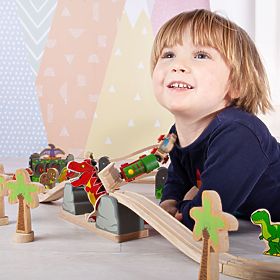 Bigjigs Rail Bridge with T-Rex, Bigjigs Rail