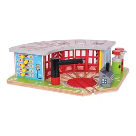 Bigjigs Rail Exclusive depot for 5 trains, Bigjigs Rail