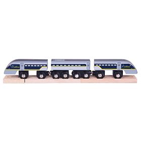 Bigjigs Rail Express Eurostar E320 + 3 rails