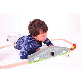 Bigjigs Rail Farm bridge with tunnel, Bigjigs Rail