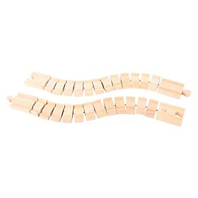 Bigjigs Rail Flexible rail 2 pieces, Bigjigs Rail