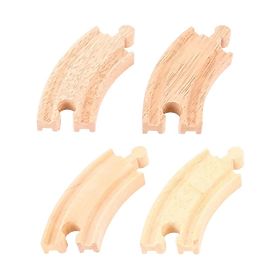 Bigjigs Rail Short circular rail 10 cm 4 pcs, Bigjigs Rail