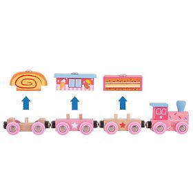 Bigjigs Rail Sweet express + 3 rails, Bigjigs Rail