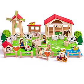 Bigjigs Toys Big Wooden Farm, Bigjigs Toys