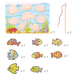 Bigjigs Toys Catching fish on a board, Bigjigs Toys