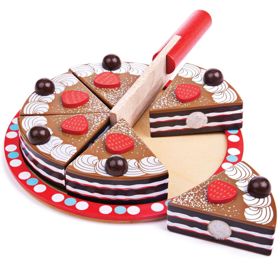 Bigjigs Toys Slicing Chocolate Cake, Bigjigs Toys