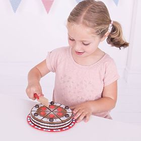 Bigjigs Toys Slicing Chocolate Cake, Bigjigs Toys